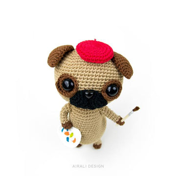 Albert the amigurumi Pug