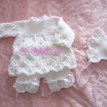 Sophia Dress, Shorts And Bonnet Set