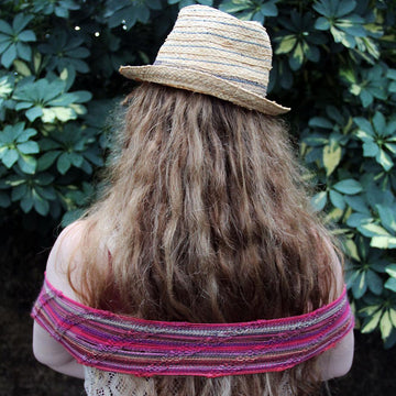 Sunrise at the Beach Drop-Stitch Scarf