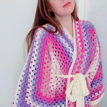Crochet Kimono Hexagon Cardigan Pattern