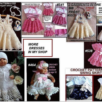 555, Girl's Sundress or Jumper, Picot Edge with Straps
