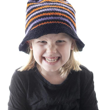 Striped Halloween Witch Hat