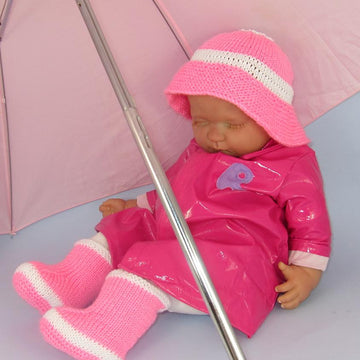 Baby Rain Boots (Booties) and Rain Hat