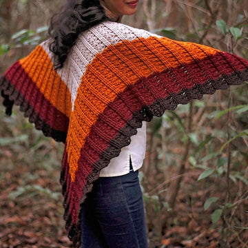Blooms and Dunes Shawl