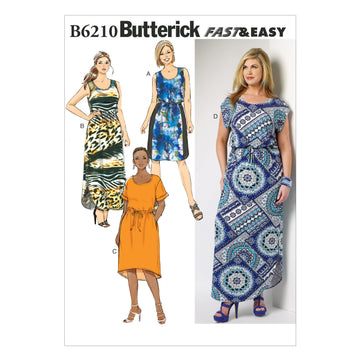 Butterick Women's/Women's Petite Dress B6210 - Sewing Pattern