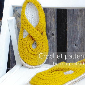 Knit look slippers