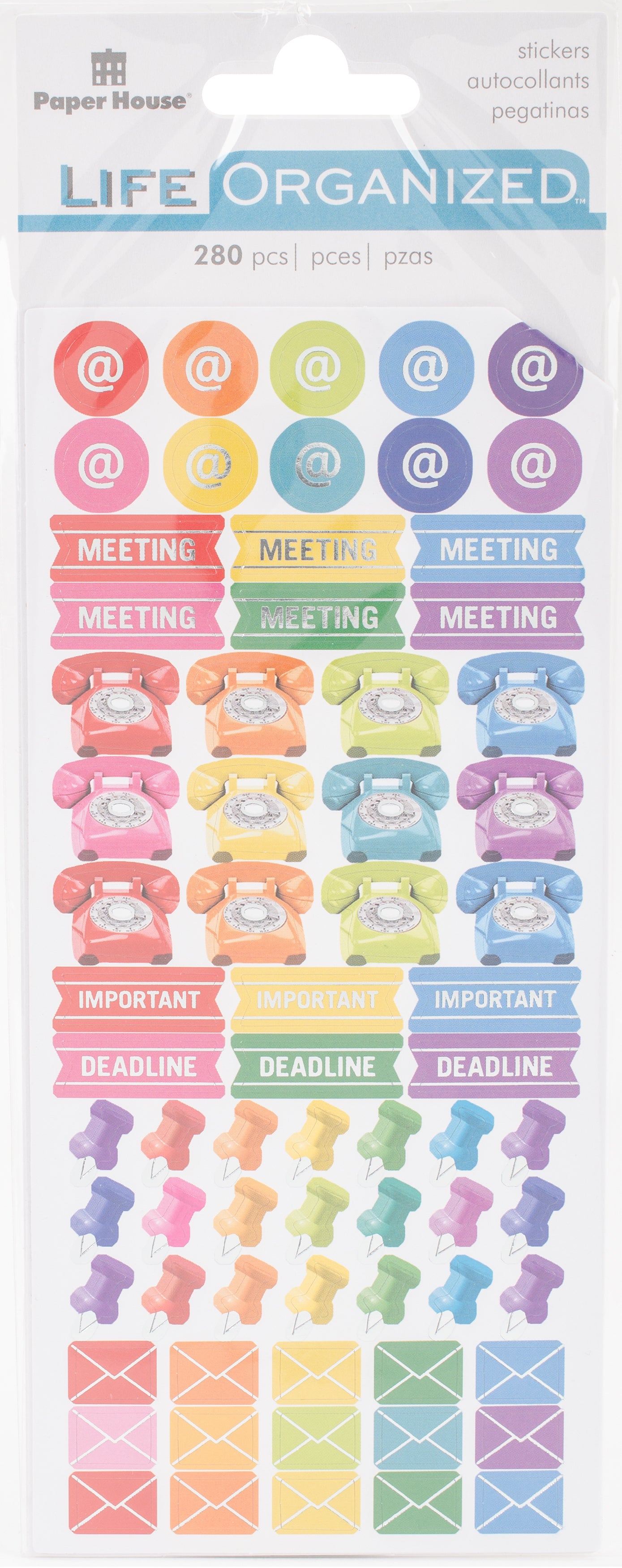 Paper House Life Organized Functional Stickers 2/Sht - Business
