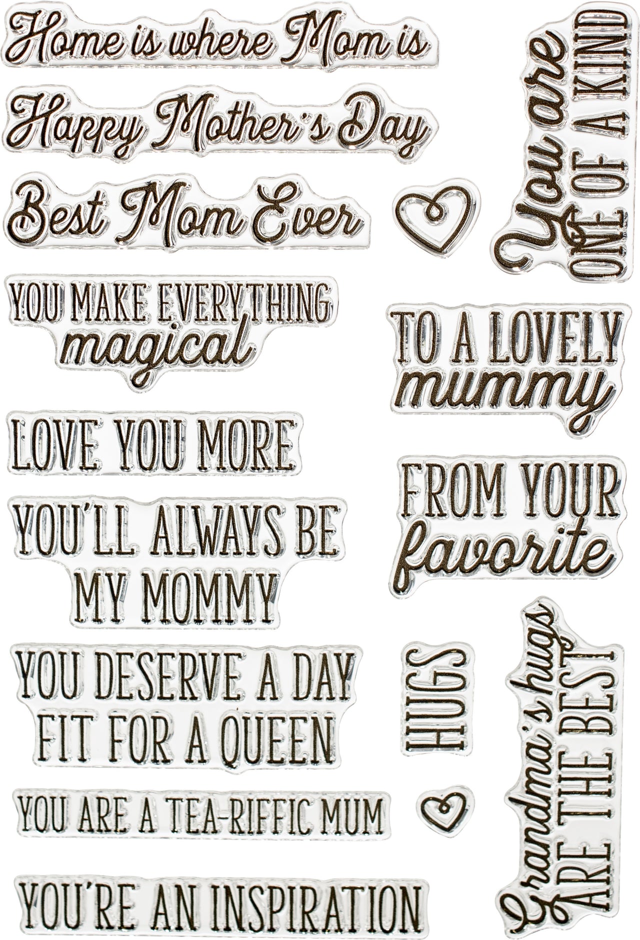 Waffle Flower Crafts Clear Stamps 4"X6" - Be Her Sentiments