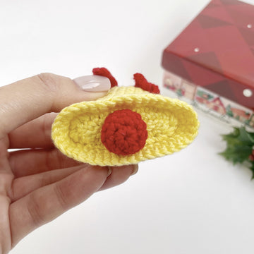 Crochet Christmas bell ornament pattern Amigurumi hanging decor