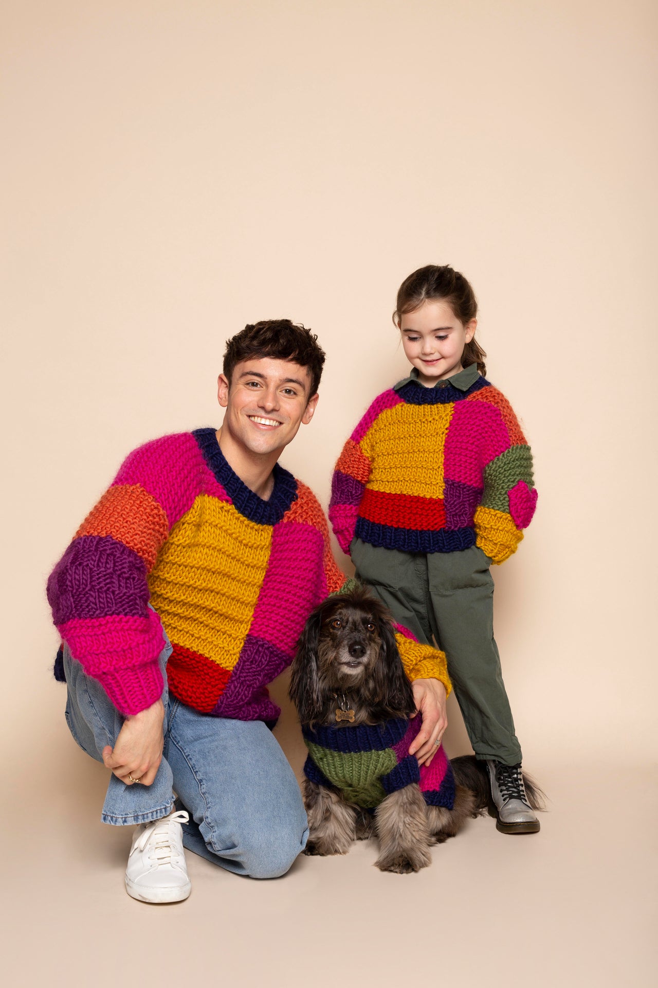 Made with Love by Tom Daley Patch It Up Patchwork Jumper - XS