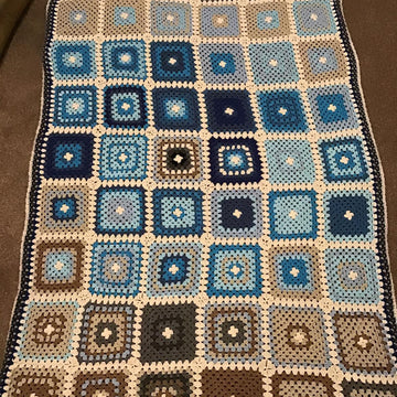 Granny Square Temperature Blanket