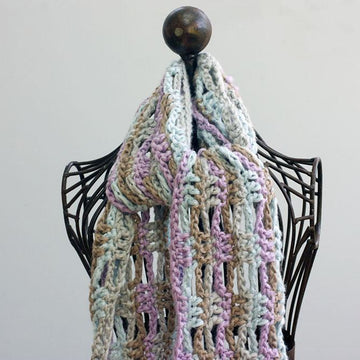 Open Work Fringed Scarf