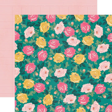 Simple Stories I Am Double-Sided Cardstock 12"X12" 25/Pkg - Blooming