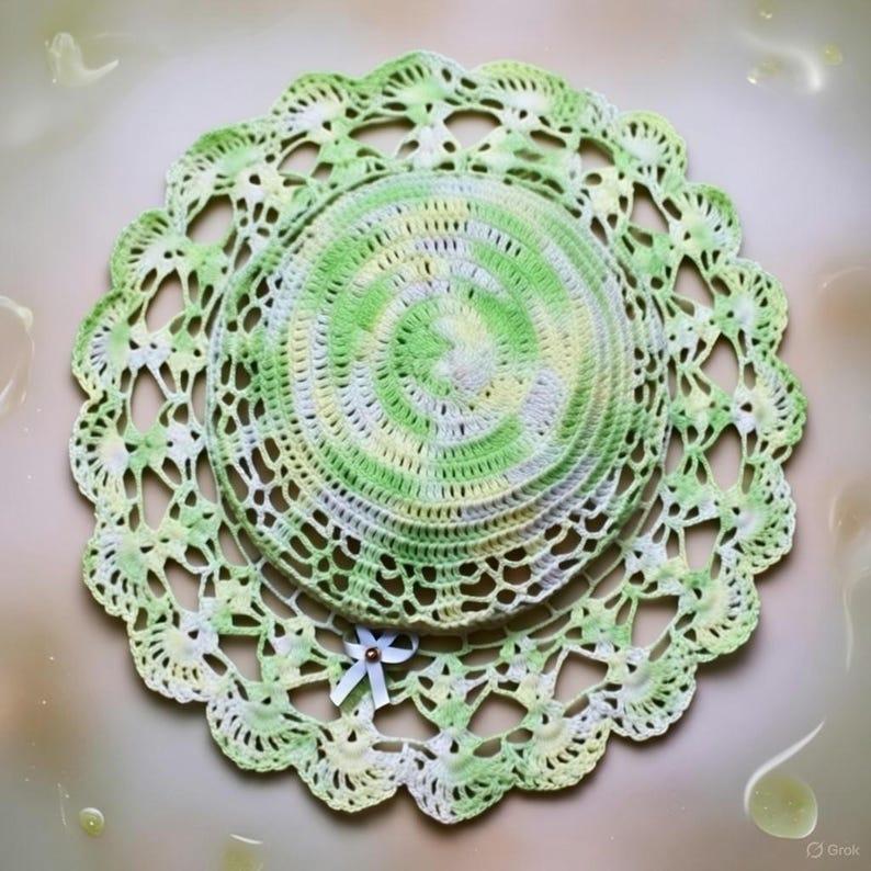 Crochet Sun Hat Pattern for Kids – Summer Cotton Hat PDF, Easy Crochet Hat Pattern