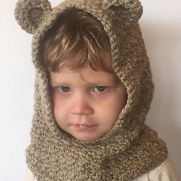 Puppy or Bear Hooded Cowl
