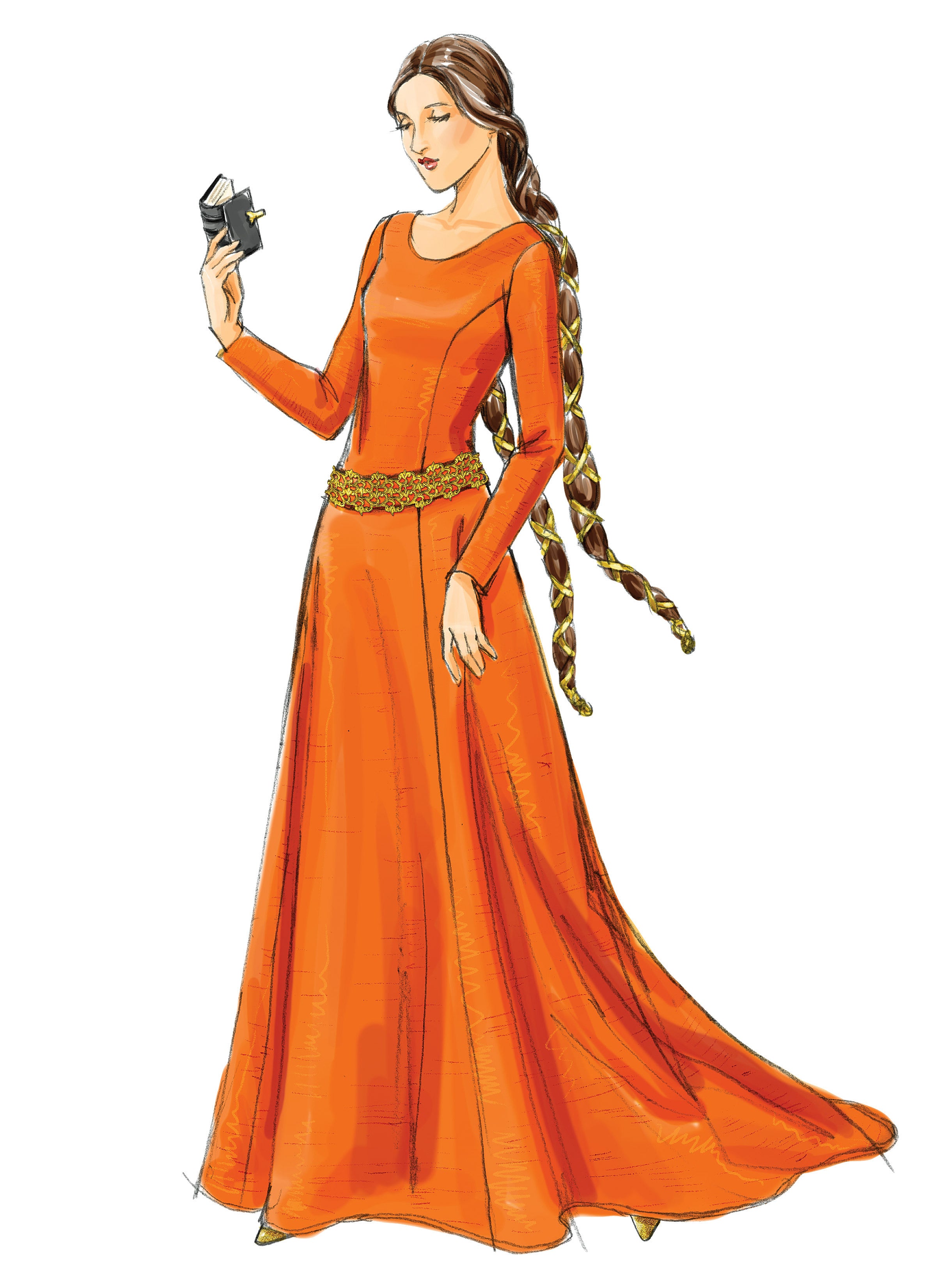 Butterick Misses' Medieval Dress and Belt B4827 - Sewing Pattern