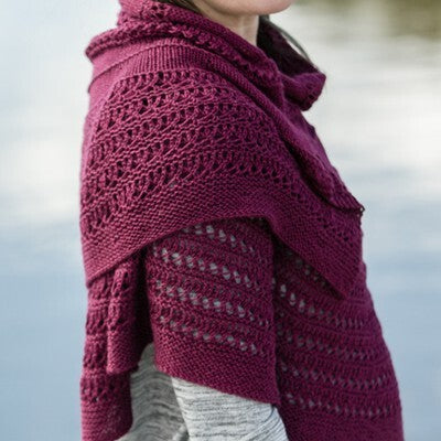 716 Sequoyah Shawl - Knitting Pattern for Women in Valley Yarns Charlemont