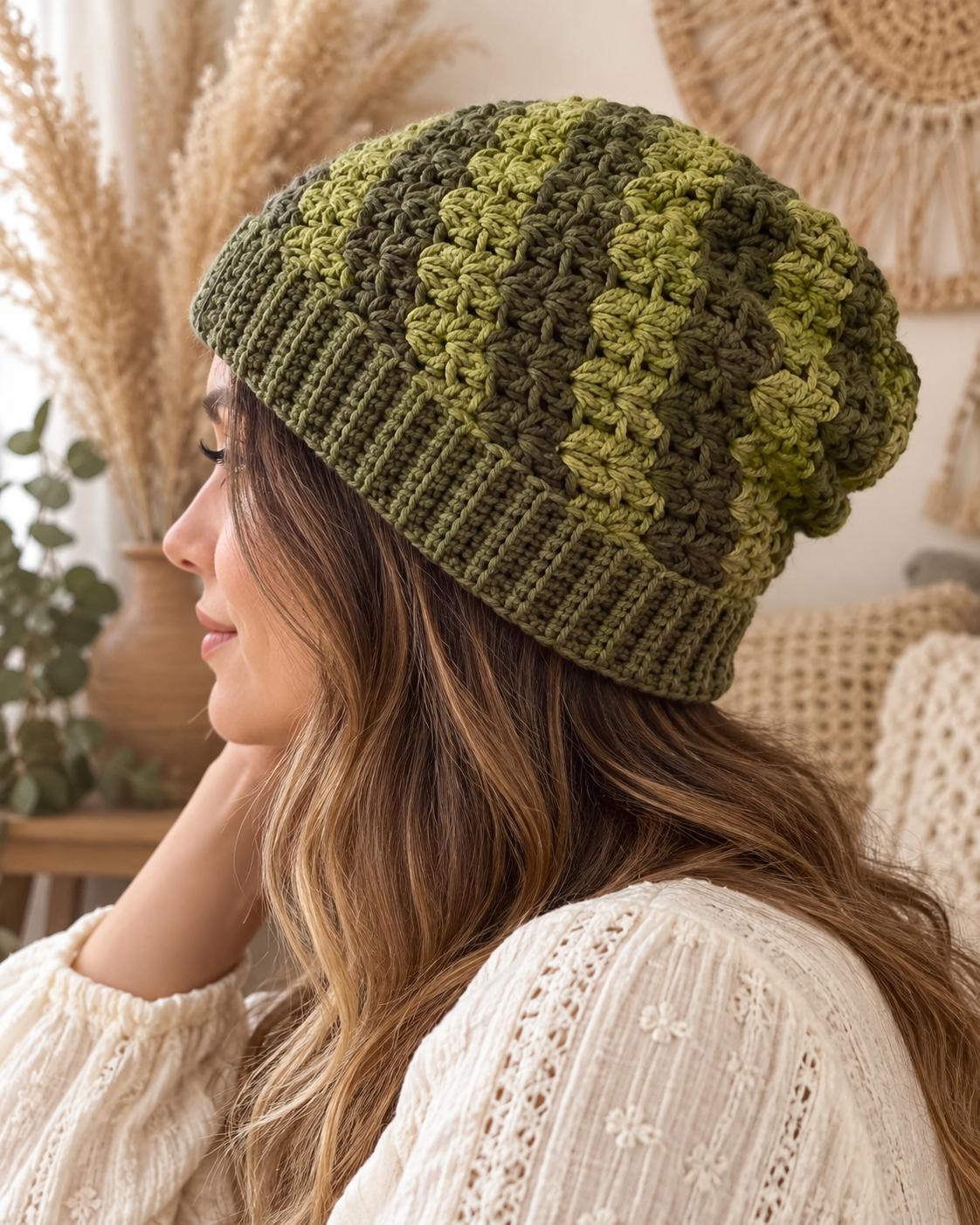 Crochet Women Hat Pattern PDF + Video Tutorial