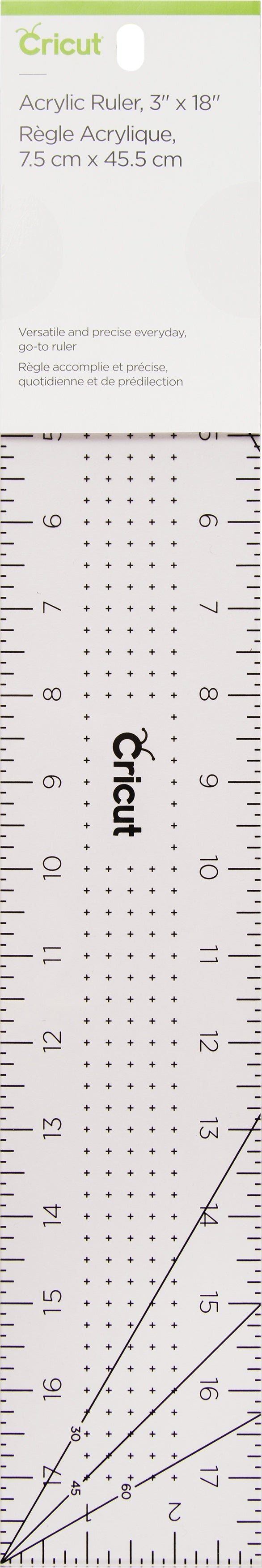 Cricut Acrylic Ruler 3"X18" - Rose
