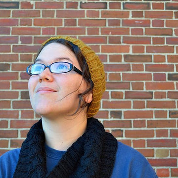 MERIDIAN Lace Slouchy Beanie