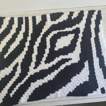 3in1 Safari Zebra Baby Blanket