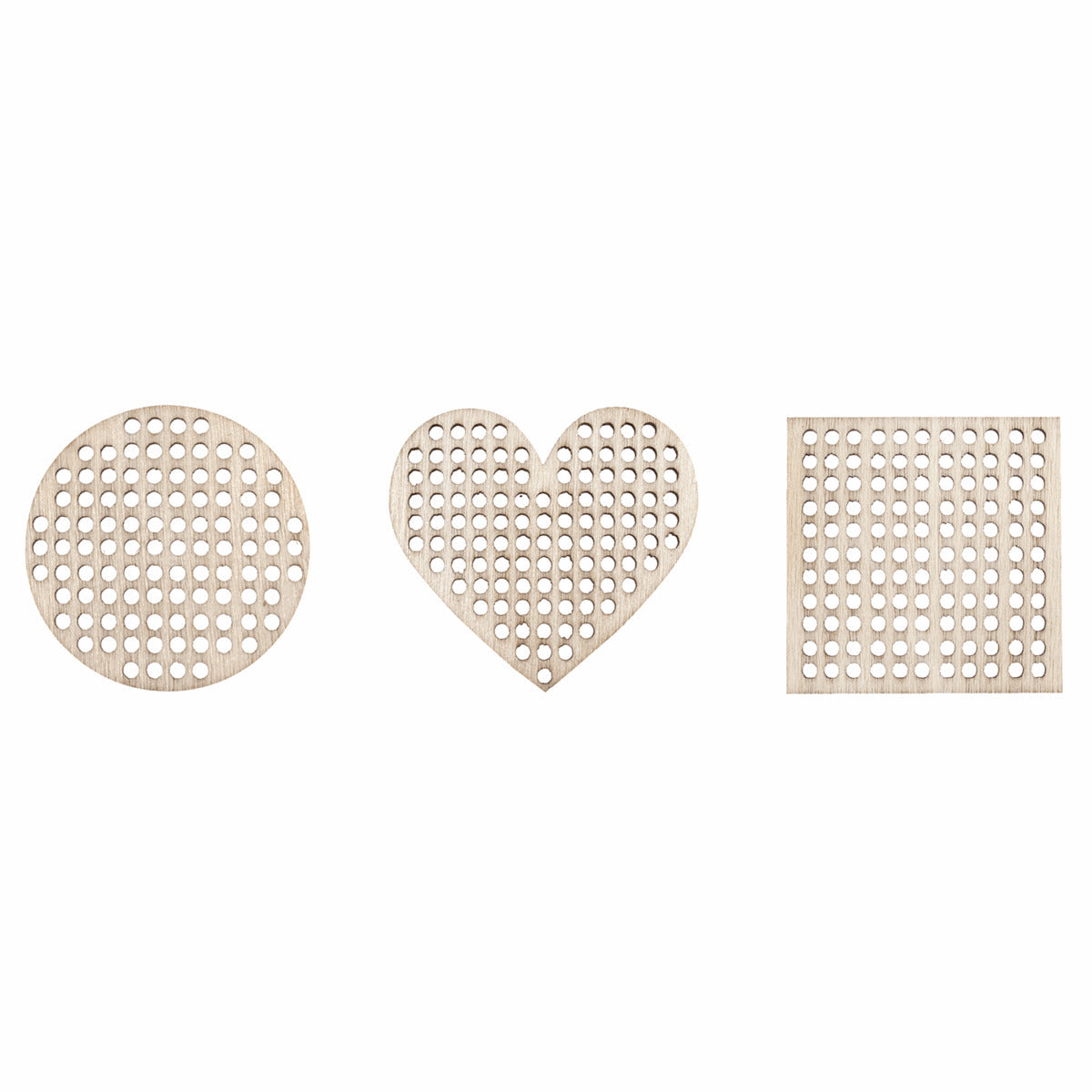 Trimits Cross Stitch Decorations: Wooden Shapes: Mini: 4 x 4cm: