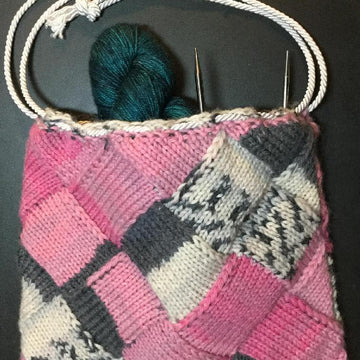 Entrelac Project Bag