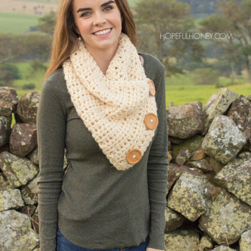 Basic Chunky Button Scarf