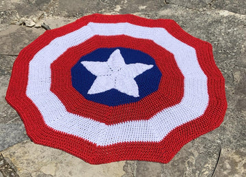 Crochet Captain America Blanket