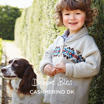 Fairisle Yoke Jacket - Knitting Pattern for Kids in Debbie Bliss Cashmerino DK