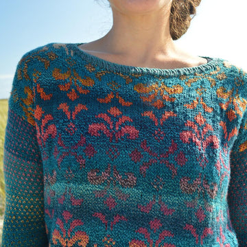 Vintage Damask Pullover