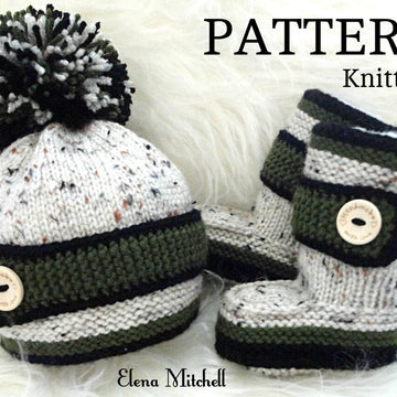 Knitting Baby Shoes Baby Hat Baby Boy and Girl Pattern