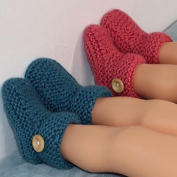 Toddler Chunky Button Cuff Slipper Boots Circular