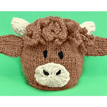 Highland Cow Head choc orange cover /13cm toy