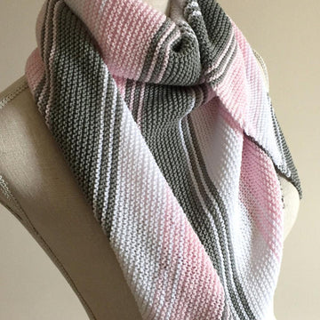 Effortless Colour Block Shawl