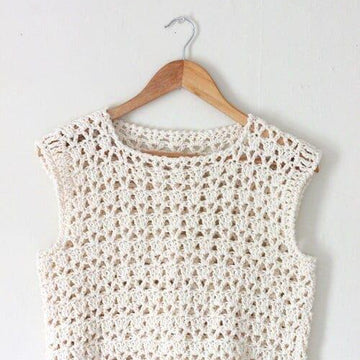 Simple Crochet Lace Crop Top