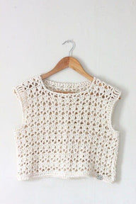 Simple Crochet Lace Crop Top