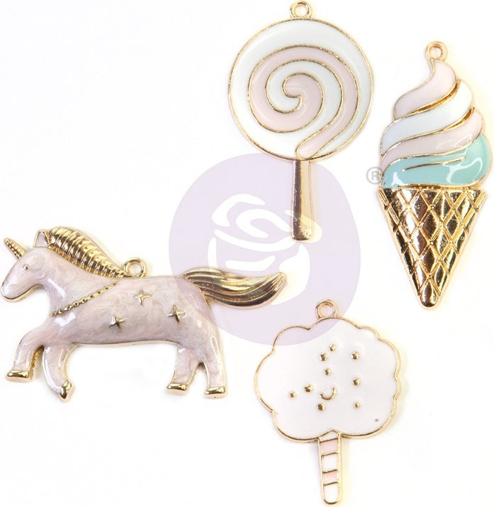 Prima Marketing Dulce By Frank Garcia Metal Charms 4/Pkg - 606243