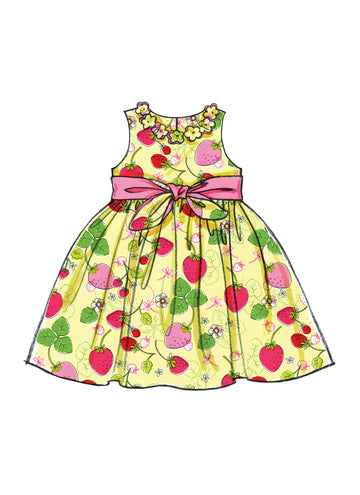 McCall's Children's/Girls' Lined Dresses M5793 - Sewing Pattern