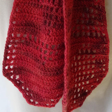 Heart2heart crochet scarf