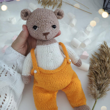 Teddy bear knitting toy pattern - OlaKnittedBears