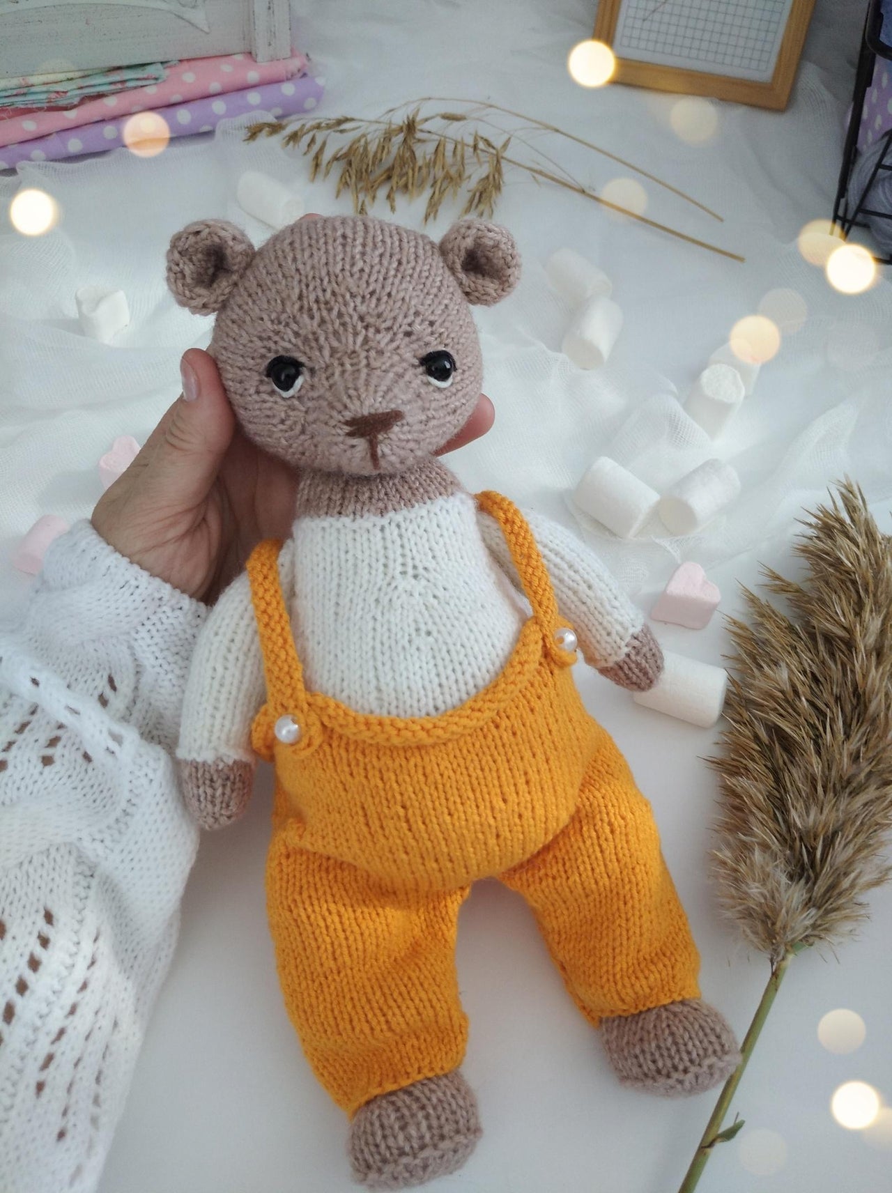 Teddy bear knitting toy pattern - OlaKnittedBears