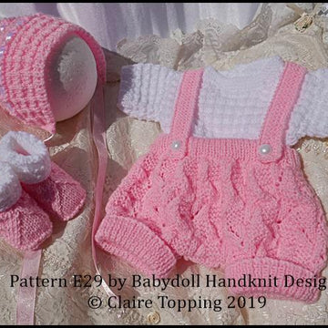 Traditional Shorts & Shirt Set 16-22” dolls/newborn/0-3m baby