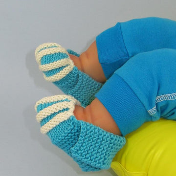 Baby Simple Stripe Granny Slippers