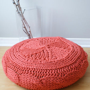 Cable Knit Footstool Cover fits Ikea's Alseda Footstool