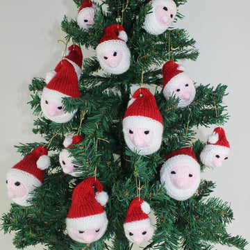 Santa Head Christmas Tree Baubles