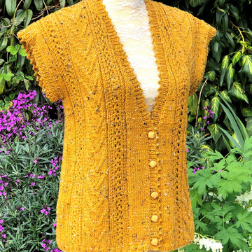 Cable & Eyelet Gilet