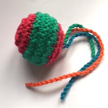 Knitted cat toys