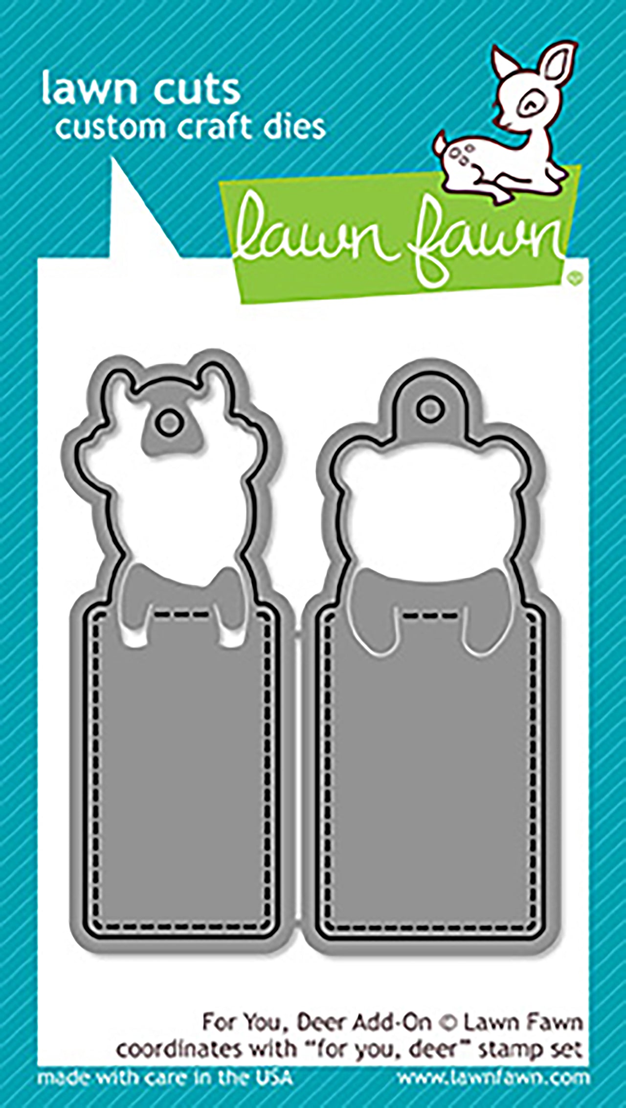 Lawn Fawn Lawn Cuts Custom Craft Add On Dies - For You, Deer