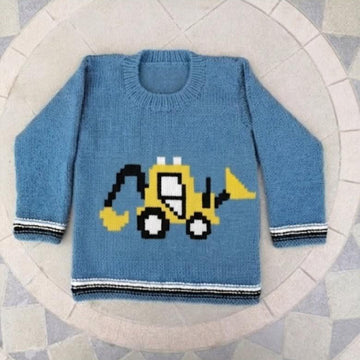 Construction Digger on a Sweater